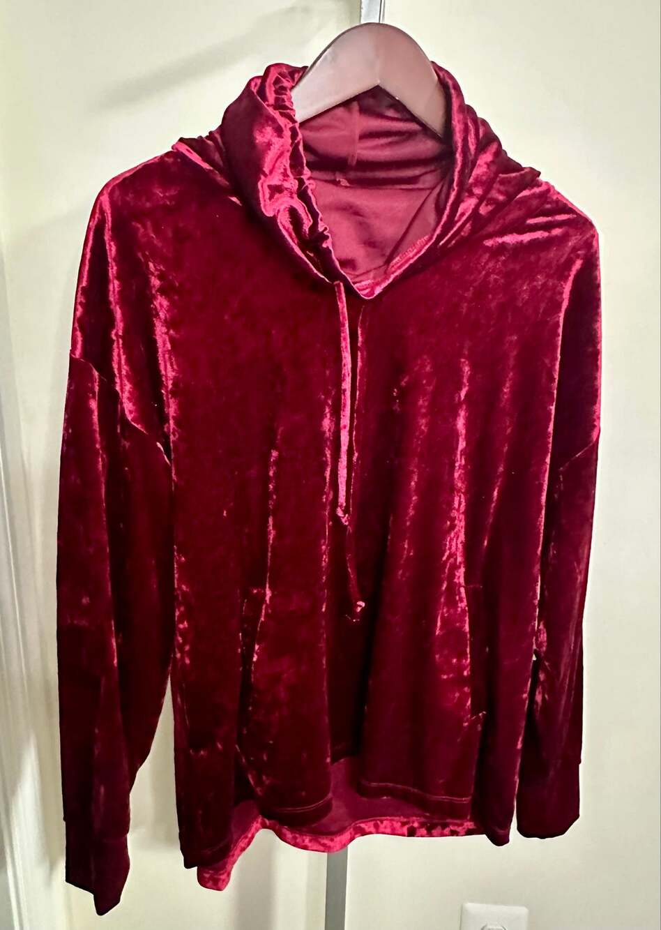NWT One World Wine Velvet Tunic Med.
